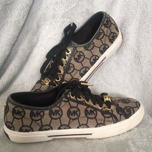 Black Micheal Kors Canvas Sneakers